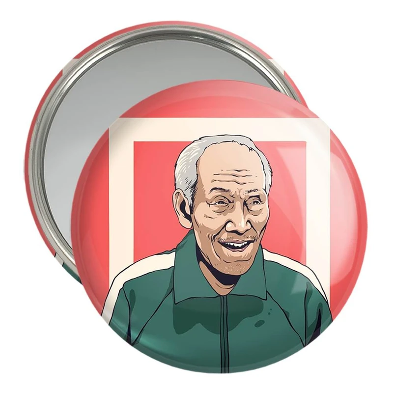 آینه جیبی خندالو مدل اوه ایل نام بازی مرکب  Squid Game  کد 10794