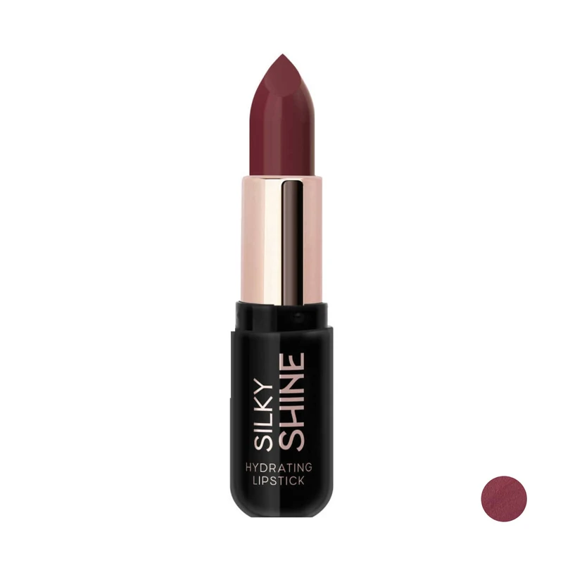 رژ لب جامد براق گلدن رز مدل Silky Shine شماره 224