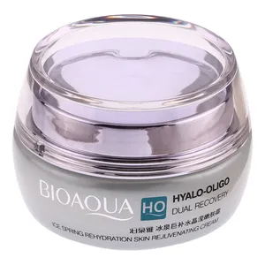 کرم جوان کننده بی آکوا مدل HYALO-OLIGO مناسب برای انواع پوست وزن 50 گرم