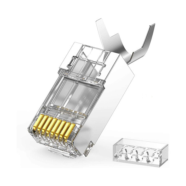 سوکت شبکه RJ45 CAT7 یوگرین مدل NW193-50634 بسته 10 عددی