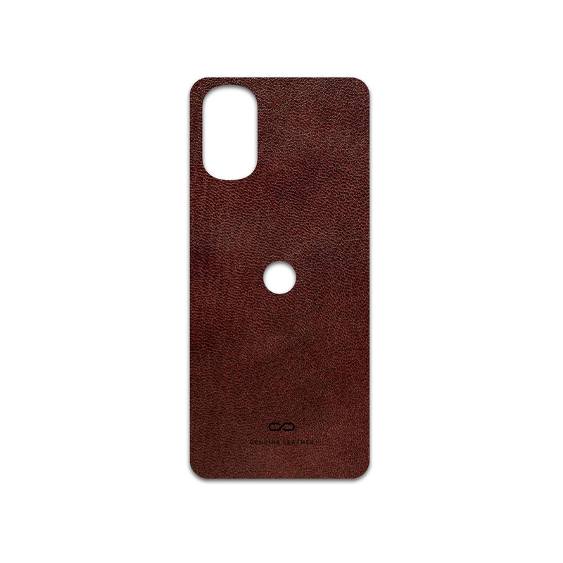 برچسب پوششی ماهوت مدل Natural-Leather مناسب برای گوشی موبایل موتورولا Moto G22
