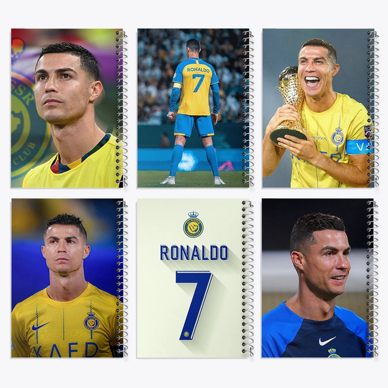 دفتر نقاشی 50 برگ خندالو طرح کریستیانو رونالدو کد 333 مجموعه 6 عددی
