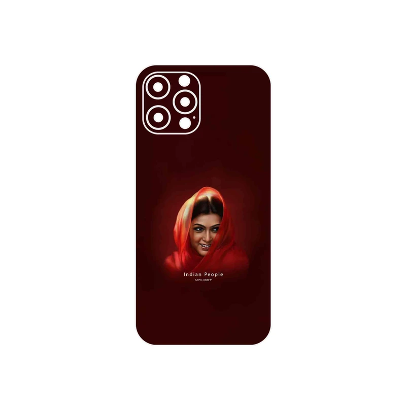 برچسب پوششی ماهوت مدل Portrait of an Indian Woman مناسب برای گوشی موبایل اپل iPhone 12 Pro Max