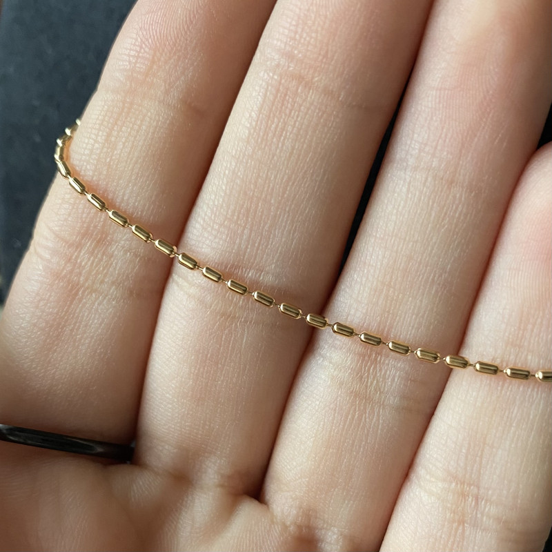 زنجیر زنانه ژوپینگ مدل بیضی بیضی کد M1 زنجیر زنانه ژوپینگ مدل بیضی بیضی کد M1