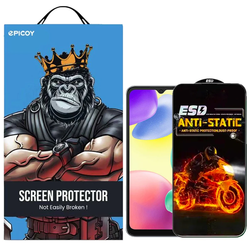 محافظ صفحه نمایش اِپیکوی مدل Fiery ESD مناسب برای گوشی موبایل شیائومی Redmi 10A / 9T / 9 Prime / 9 / 9A / 9C / Poco C31