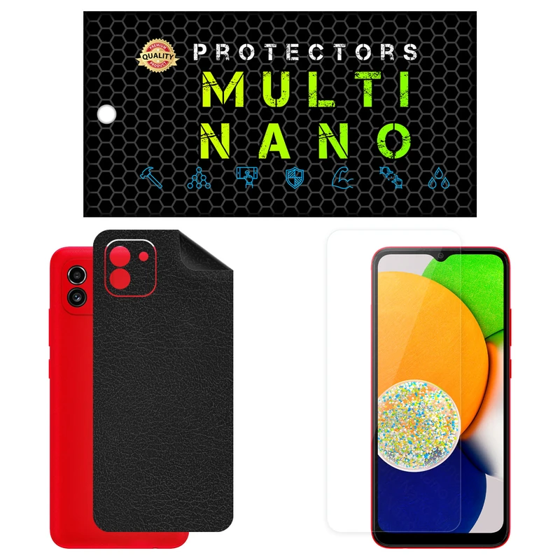 محافظ صفحه نمایش مولتی نانو مدل X-SFL مناسب برای گوشی موبایل سامسونگ Galaxy A03 به همراه برچسب پوششی