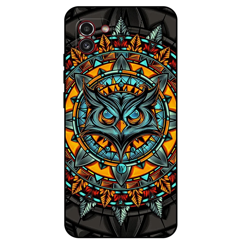 کاور مگافون طرح جغد مدل 1903 مناسب برای گوشی موبایل سامسونگ Galaxy A03       