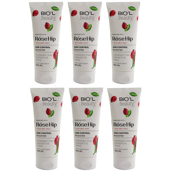 کرم مرطوب کننده بیول مدل Rose Hip  حجم 60 میلی لیتر مجموعه 6 عددی