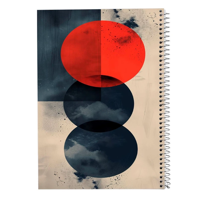 دفتر ژورنال نویسی 50 برگ مدوپد مدل نقطه ای طرح اشکال فانتزی کد DF16178