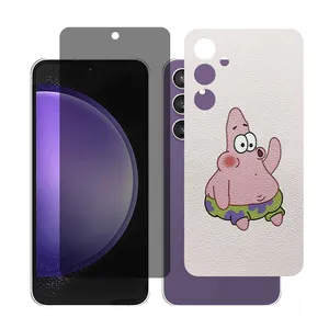 Glass Together model Privacy Screen Protector Suitable for Samsung Galaxy A55 Mobile Phone with Back cover sticker