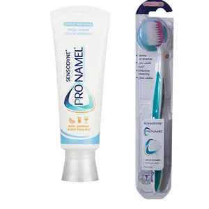 خمیر دندان سنسوداین مدل Pronamel حجم 75 میلی لیتر به همراه مسواک سنسوداین مدل Pronamel با برس خیلی نرم