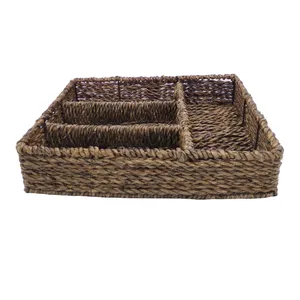 جعبه پذیرایی حصیری تکچین کالا  کد HS-6