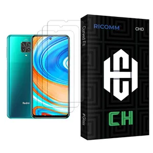 Ricomm CH Glass MIX003 Screen Protector For Xiaomi Redmi Note 9 Pro Pack Of 3