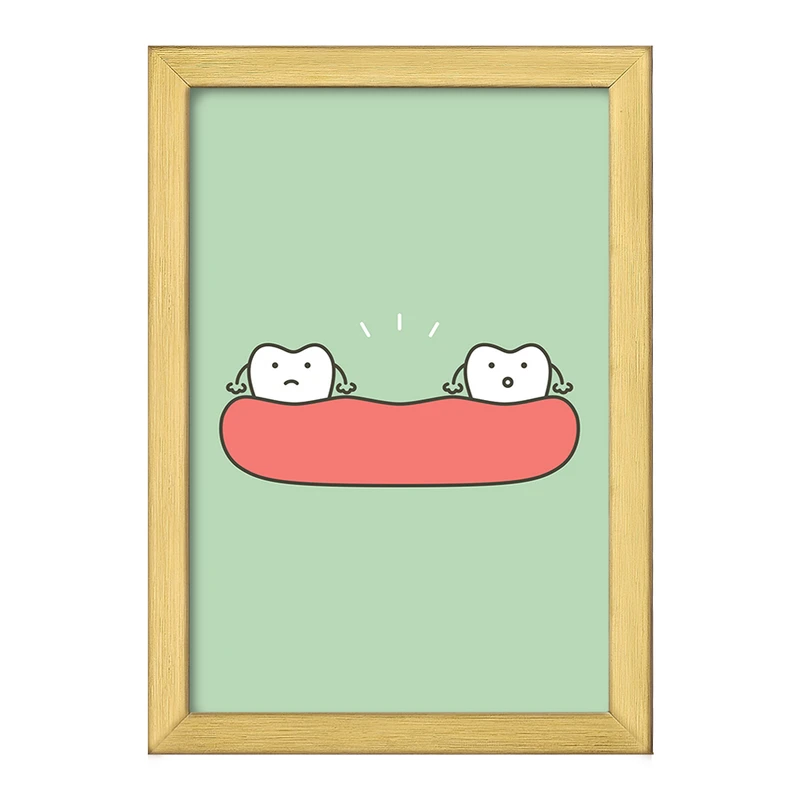 تابلو خندالو طرح دندان و دندانپزشکی کودکانه کد 27757