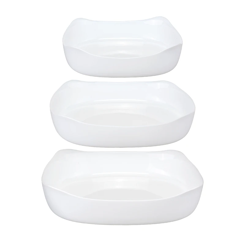 ظرف پخت گلدن اوپال مدل مربع دیوالی بسته 3 عددی