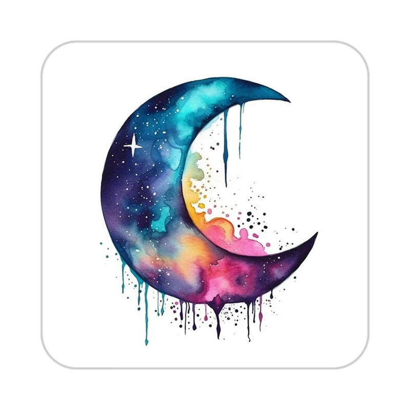 زیر لیوانی کاکتی طرح ماه و ستاره مدل mp53335