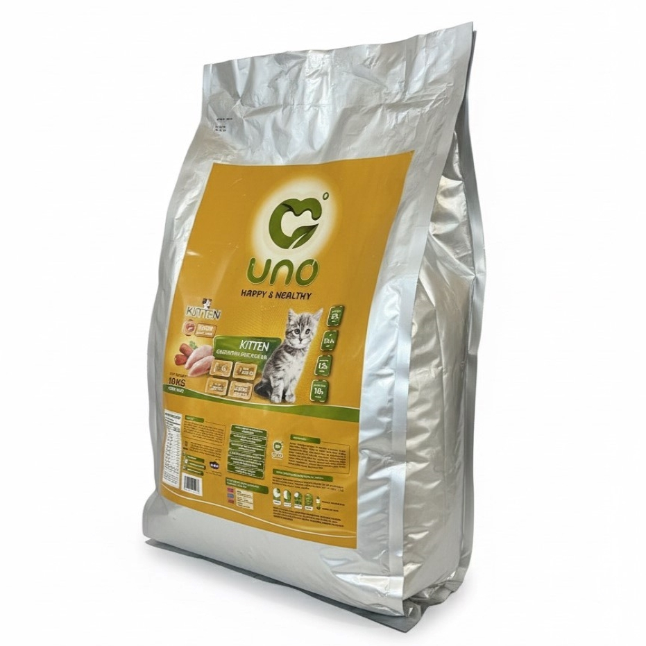 غذا خشک گربه نابالغ اونو مدل Kitten طعم مرغ و هویج وزن 10000 گرم