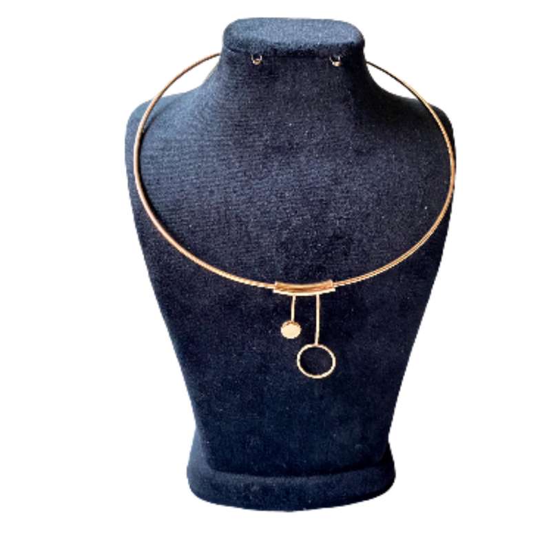 گردنبند چوکر زنانه ژوپینگ مدل طوق دایره ای