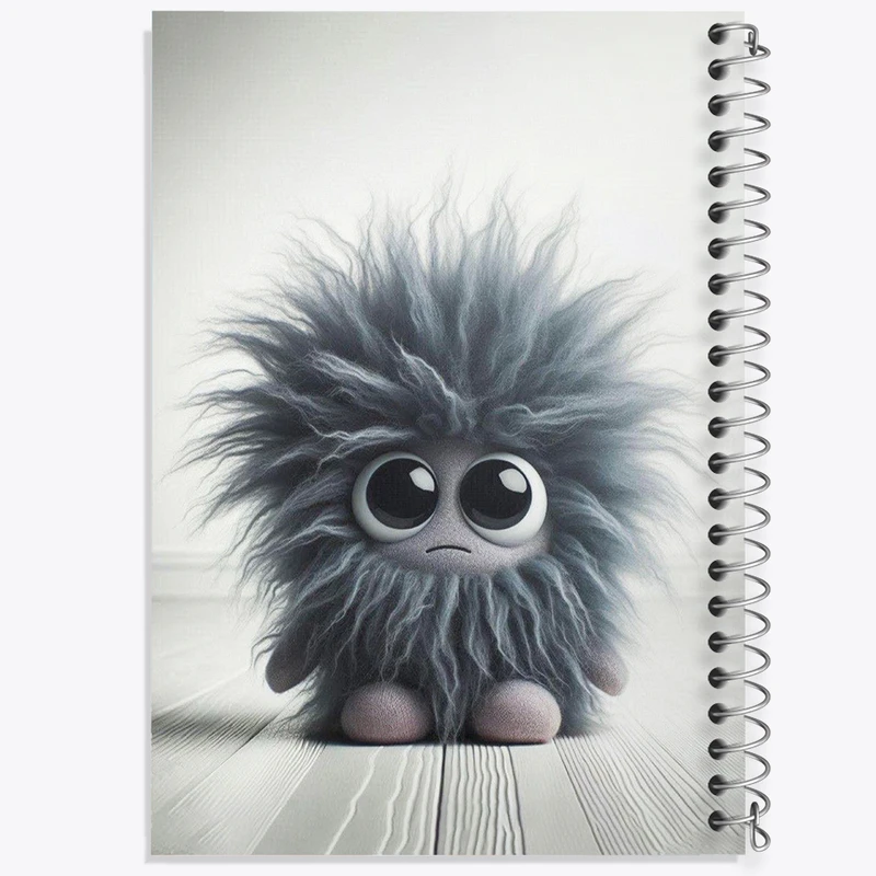 دفتر شطرنجی 50 برگ خندالو طرح هیولای بامزه کد F5722