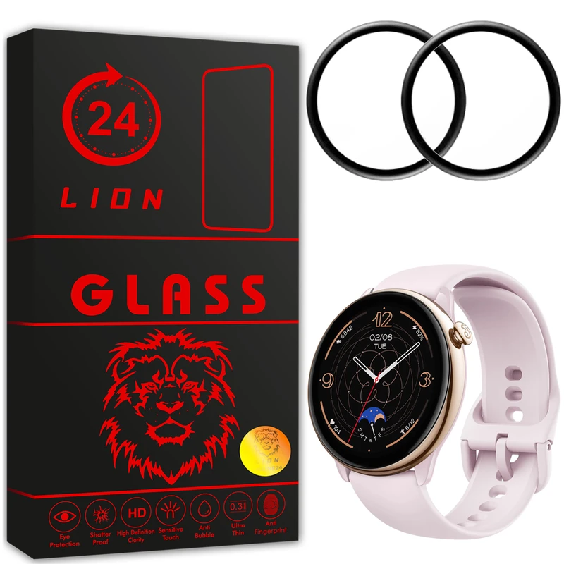 محافظ صفحه نمایش لاین مدل RT007 مناسب برای ساعت هوشمند شیائومی Amazfit GTR Mini بسته دو عددی