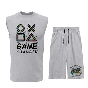 ست تاپ و شلوارک مردانه مدل G086G