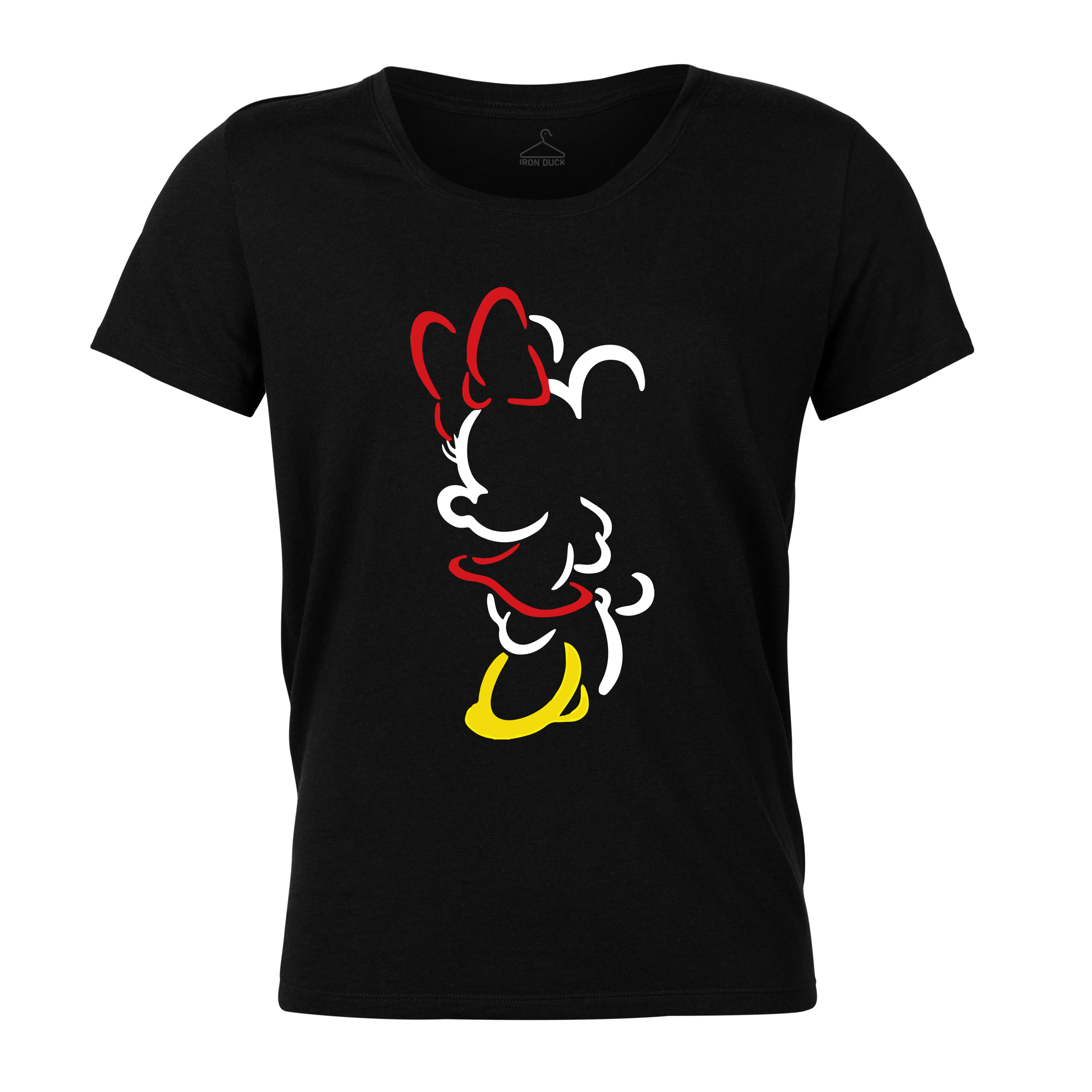 تی شرت آستین کوتاه زنانه آیرون داک طرح Mini Mouse مدل ToSB09