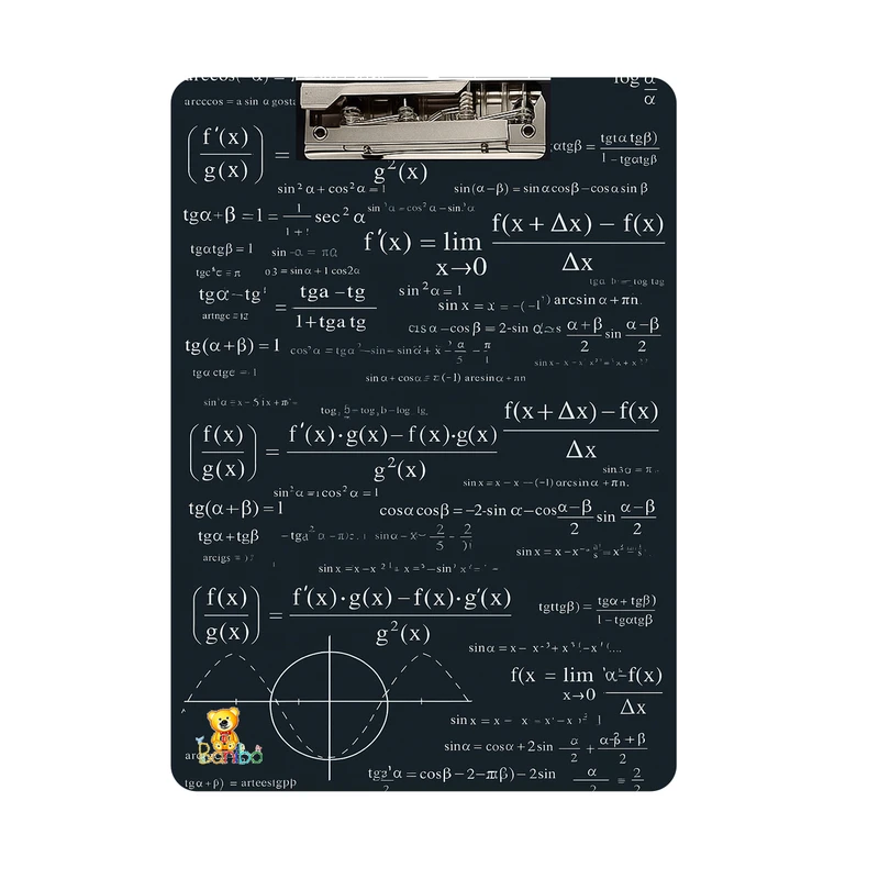 تخته شاسی بانیبو طرح  ریاضی کد 2722  سایز a4