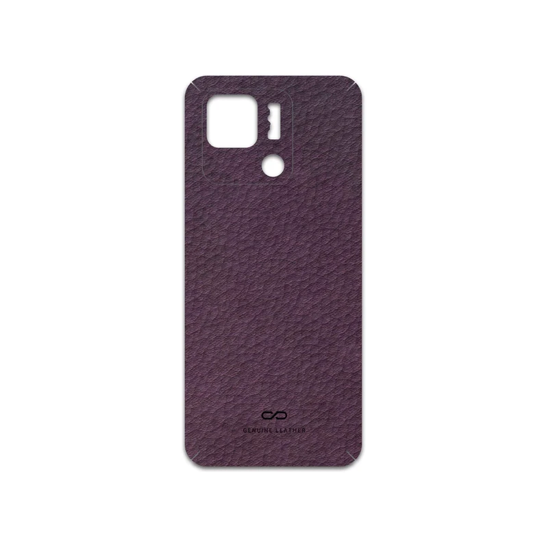 برچسب پوششی ماهوت مدل Purple-Leather مناسب برای گوشی موبایل شیائومی Redmi 10C