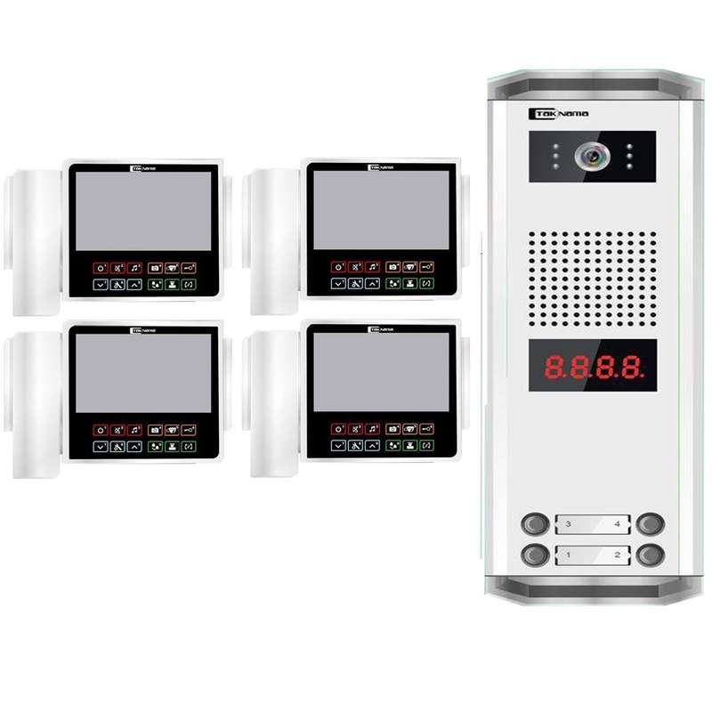 درب بازکن تصویری تک نما مدل C70-4V مجموعه 5 عددی درب بازکن تصویری تک نما مدل C70-4V مجموعه 5 عددی