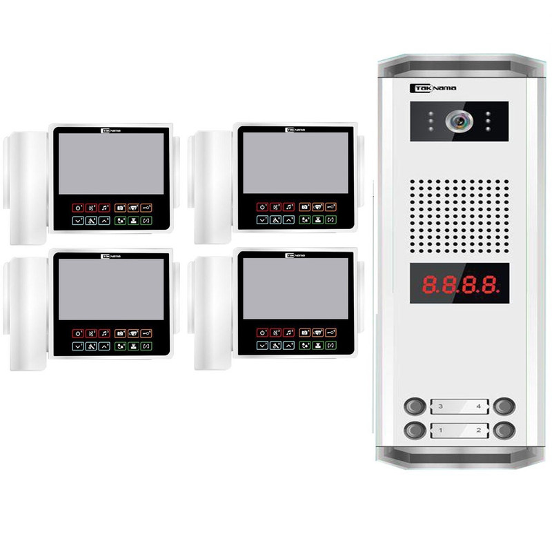 درب بازکن تصویری تک نما مدل C70-4V مجموعه 5 عددی درب بازکن تصویری تک نما مدل C70-4V مجموعه 5 عددی