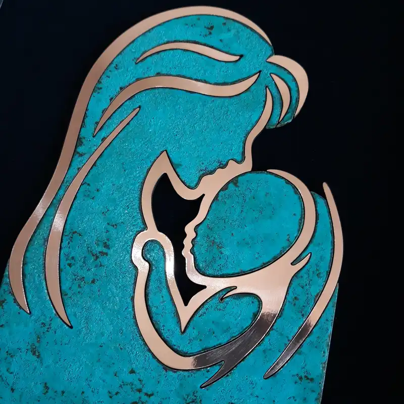 تابلو معرق مسی مدل روز مامائی                                     کد m1