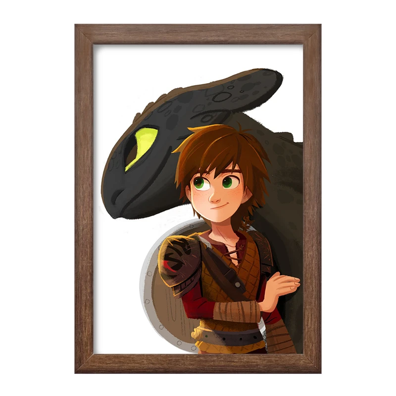 تابلو خندالو طرح اژدها سواران DreamWorks Dragons  کد 13754