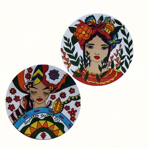 بشقاب دیوارکوب سفالی مدل دختر فانتزی کد eh85 