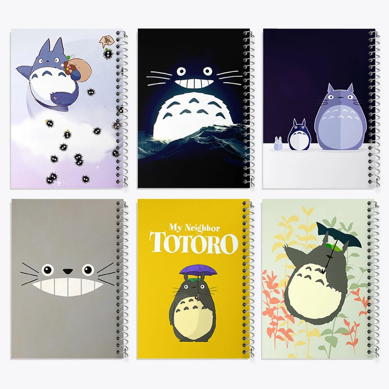 دفتر مشق 100 برگ خندالو طرح انیمه توتورو کد 608 مجموعه 6 عددی