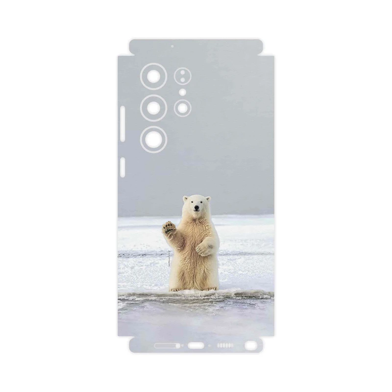 برچسب پوششی ماهوت مدل Polar_bear-FullSkin مناسب برای گوشی موبایل سامسونگ Galaxy S23 Ultra