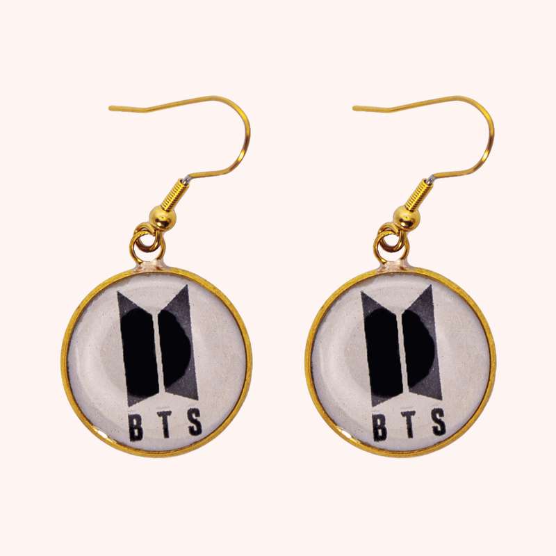 گوشواره دخترانه مدل BTS کد 282