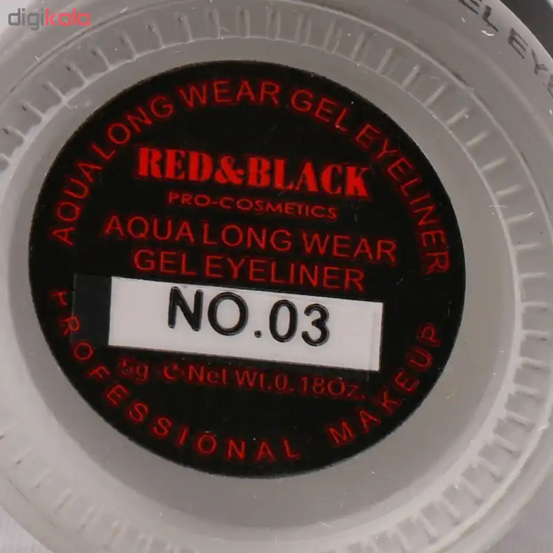خط چشم ژلی رد اند بلک مدل Aqua شماره 03