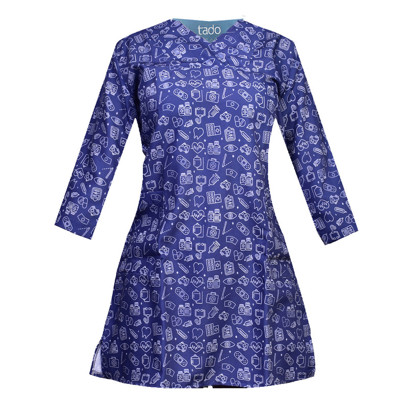 ست کلاه و روپوش پزشکی زنانه تادو مدل RO1928