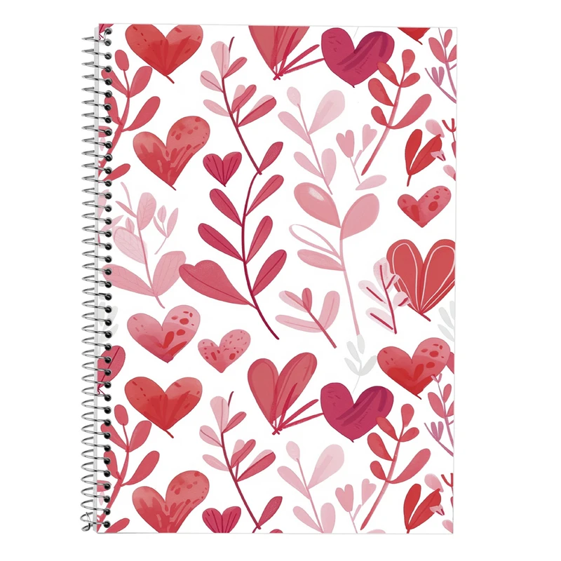 دفتر زبان 50 برگ مدوپد مدل سه خط طرح عاشقانه love کد DF14212