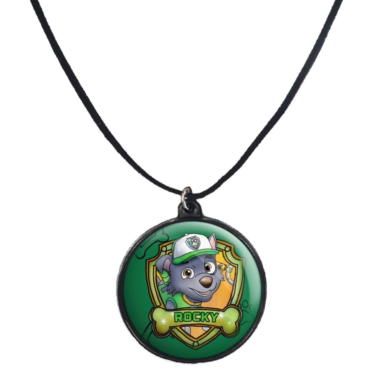 گردنبند پرمانه طرح سگ های نگهبان کد pmb.468 مدل دو طرفه