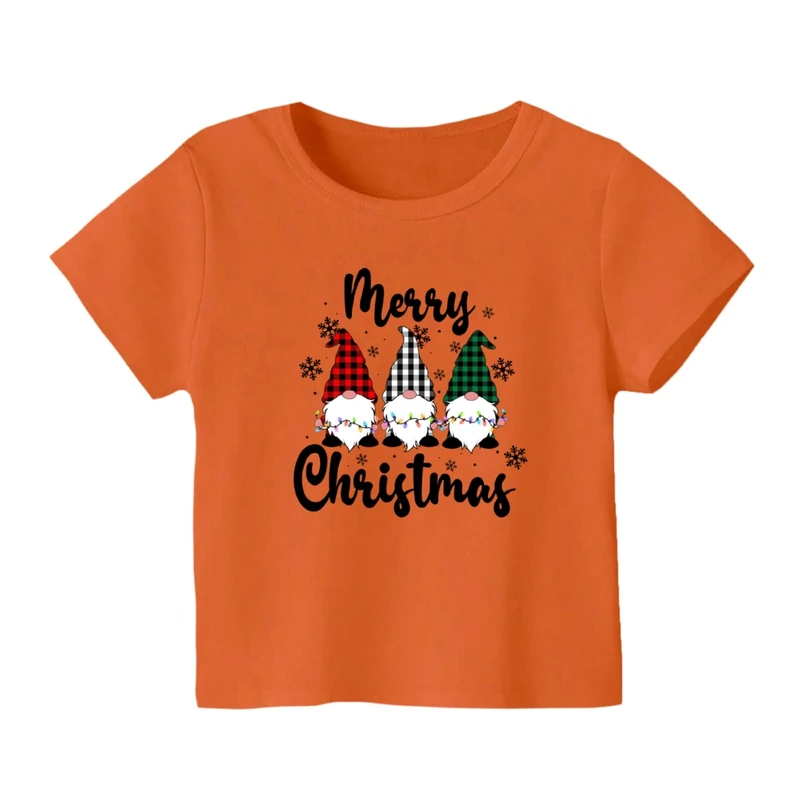تی شرت آستین کوتاه بچگانه مدل بابانوئل کریسمس کد 52
