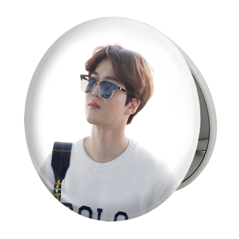 آینه جیبی خندالو طرح سوهو گروه اکسو EXO مدل تاشو کد 13481 