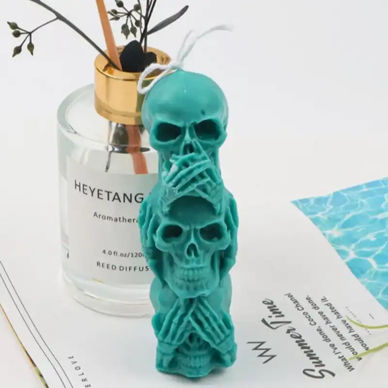 قالب شمع مدل سیلیکونی جمجمه