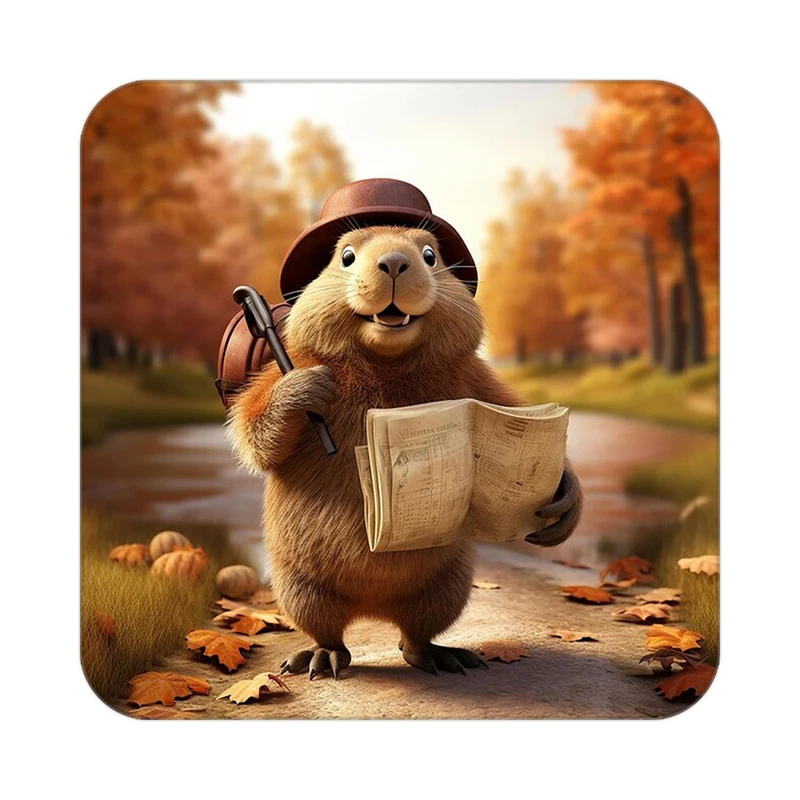 زیر لیوانی کاکتی طرح حیوانات کارتونی مدل mp27356