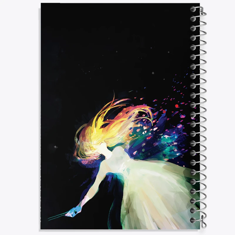 دفتر لیست خرید 50 برگ خندالو طرح کائوری انیمه دروغ تو در آوریل کد 32472