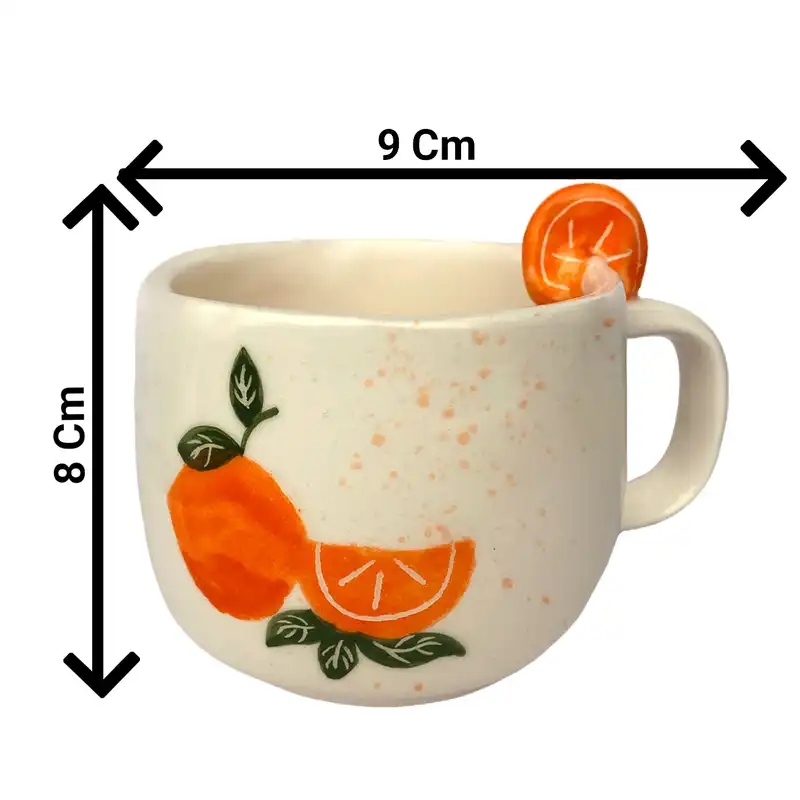 ماگ سرامیکی مدل آبمیوه طرح پرتقال کد8