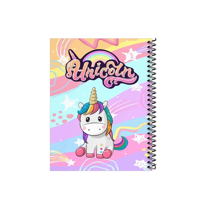 دفتر مشق مدل تکشاخ یونیکورن کد 1