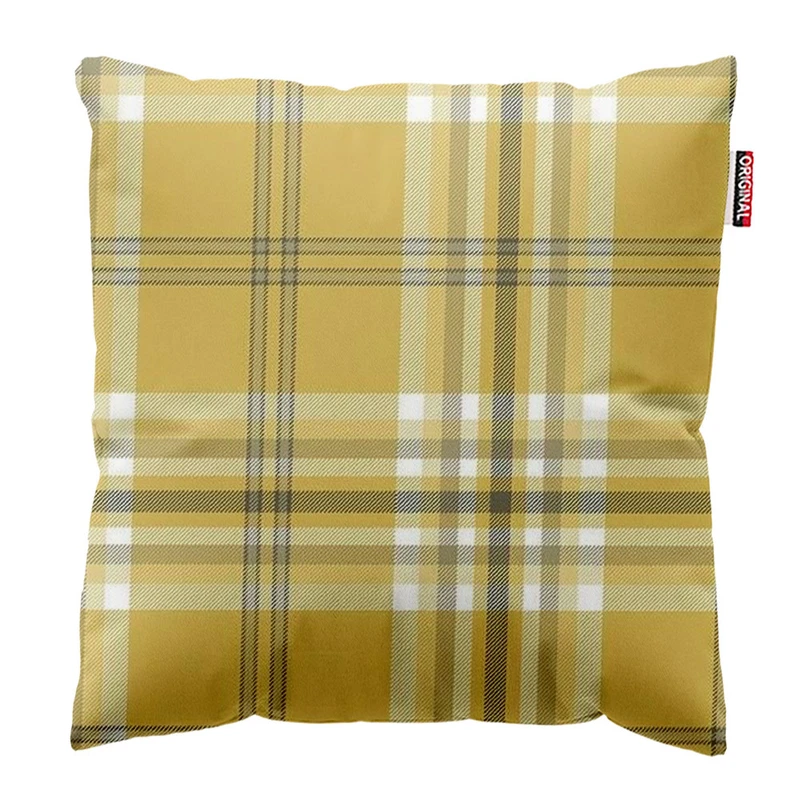 کوسن پاد آفرین طرح چهارخونه سنتی کلاسیک کد 4078 سایز 40*40 سانتی متر