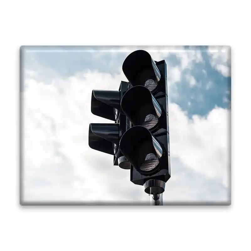 کاشی اطلس آبی طرح چراغ راهنمایی و رانندگی مدل T1908