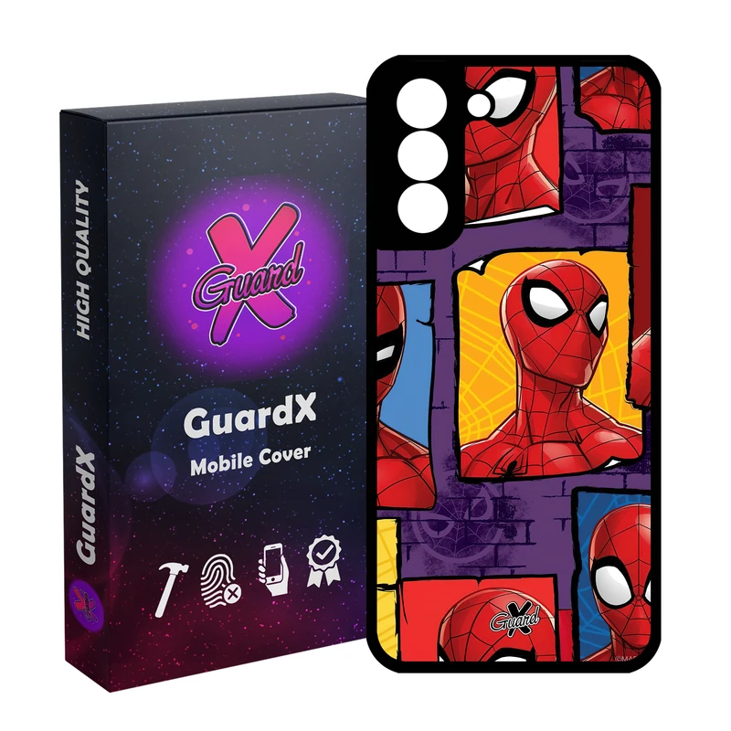 کاور گارد ایکس طرح مرد عنکبوتی مدل Glass10501 مناسب برای گوشی موبایل سامسونگ Galaxy S21